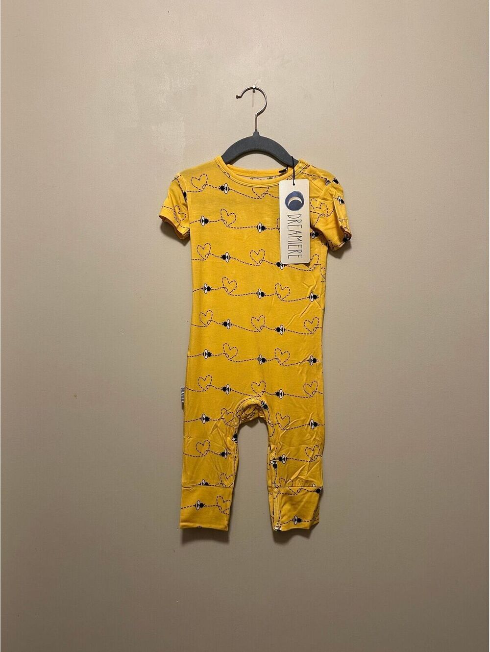 Dreamiere Bamboo Bee Henley Romper